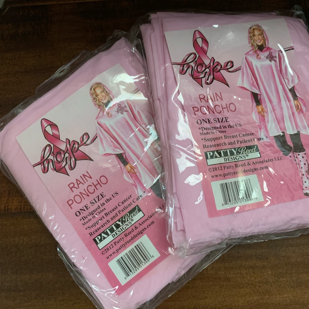 NWT Pink HOPE Rain Poncho’s (2)
